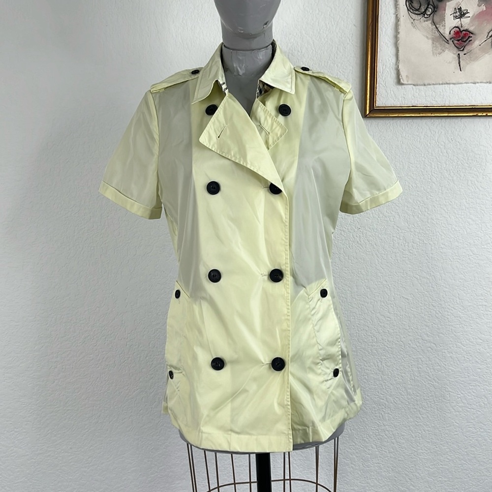 Aquascutum London Trench Shirt TopPeac Coat Double Breasted